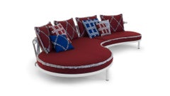 Patricia Urquiola 'Trampoline' Outdoor Sofa in Burgundy for Cassina