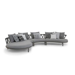 Patricia Urquiola ''Trampolin'' Sofa für draußen, Stahl, Seil und Stoff von Cassina