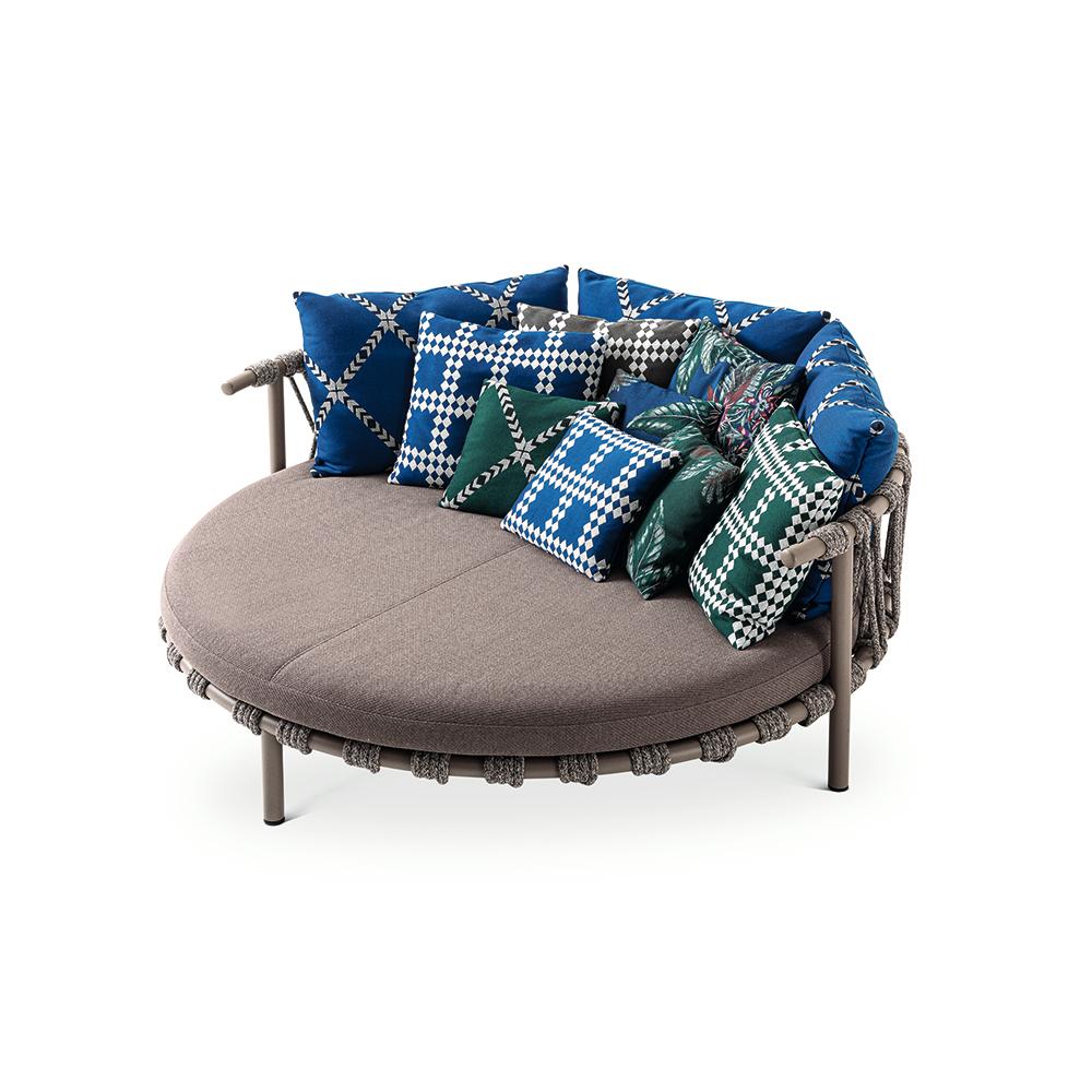 Patricia Urquiola „Trampoline“ Outdoor-Sofa, Stahl, Seil und Stoff von Cassina (Italienisch) im Angebot