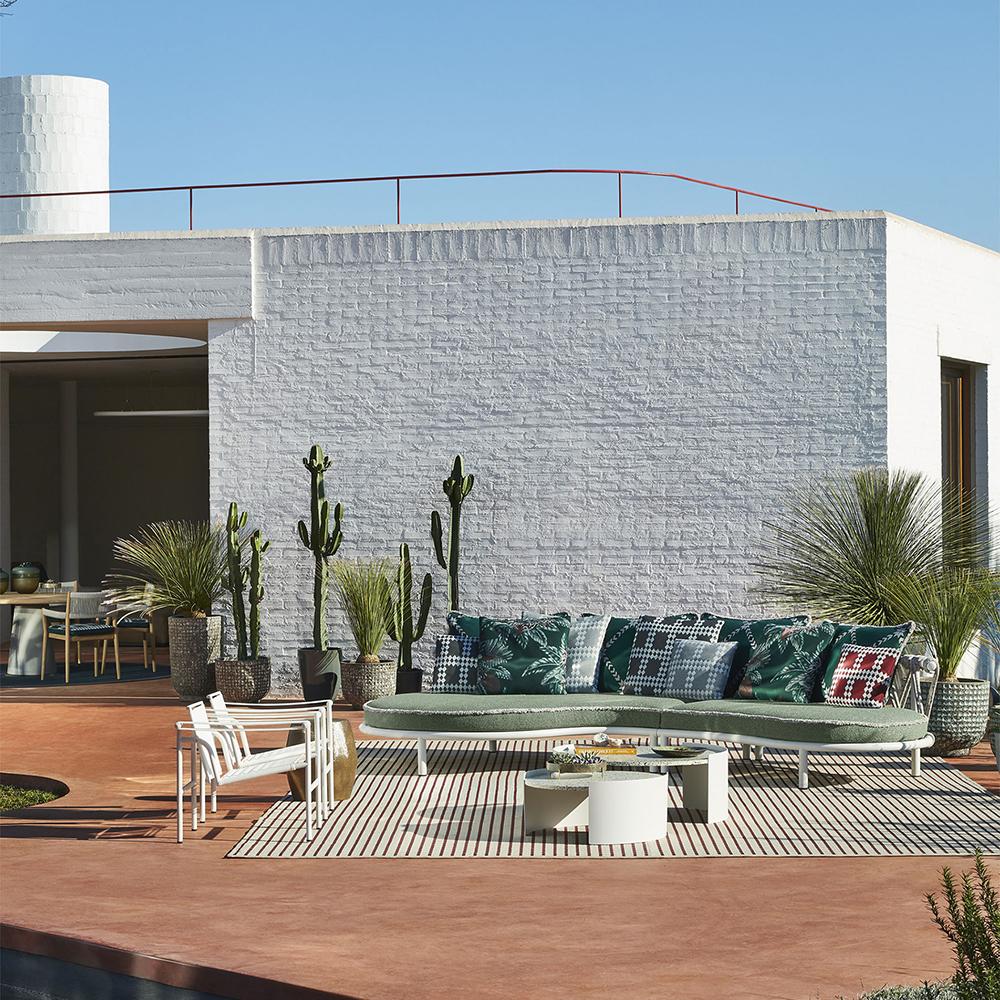 Patricia Urquiola ''Trampoline' Outdoor Sofa, Steel, Rope and Fabric by Cassina In New Condition For Sale In Barcelona, Barcelona