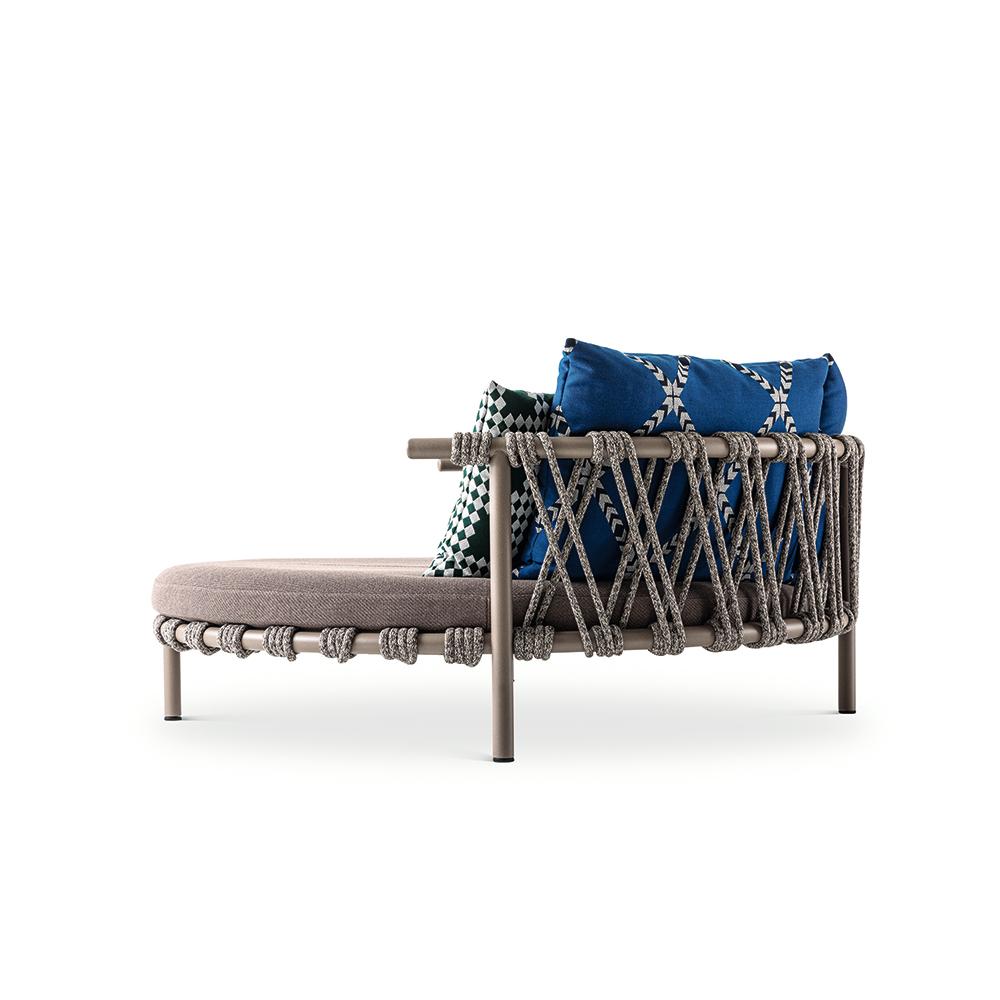 Contemporary Patricia Urquiola ''Trampoline' Outdoor Sofa, Steel, Rope and Fabric by Cassina For Sale
