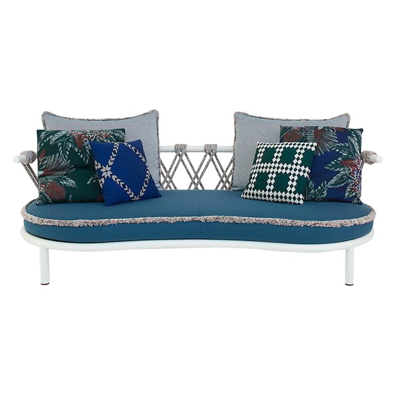 Patricia Urquiola ''Trampolin'' Sofa für draußen, Stahl, Seil und Stoff von Cassina im Angebot