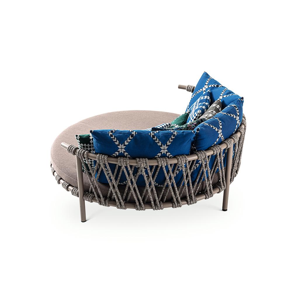 Mid-Century Modern Patricia Urquiola ''Trampoline' Outdoor Sofa, Steel, Rope and Fabric by Cassina