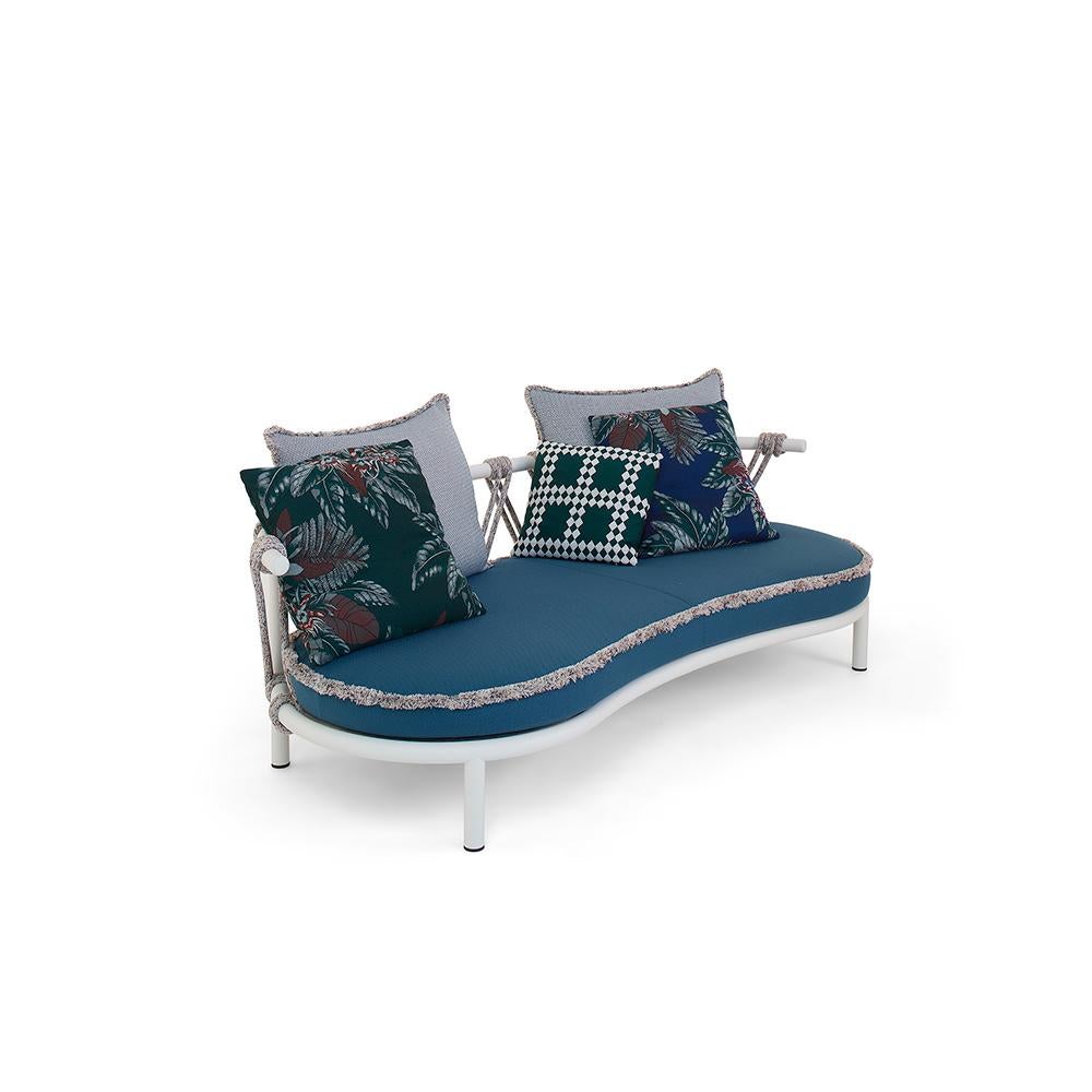 Mid-Century Modern Patricia Urquiola ''Trampoline' Outdoor Sofa, Steel, Rope and Fabric by Cassina
