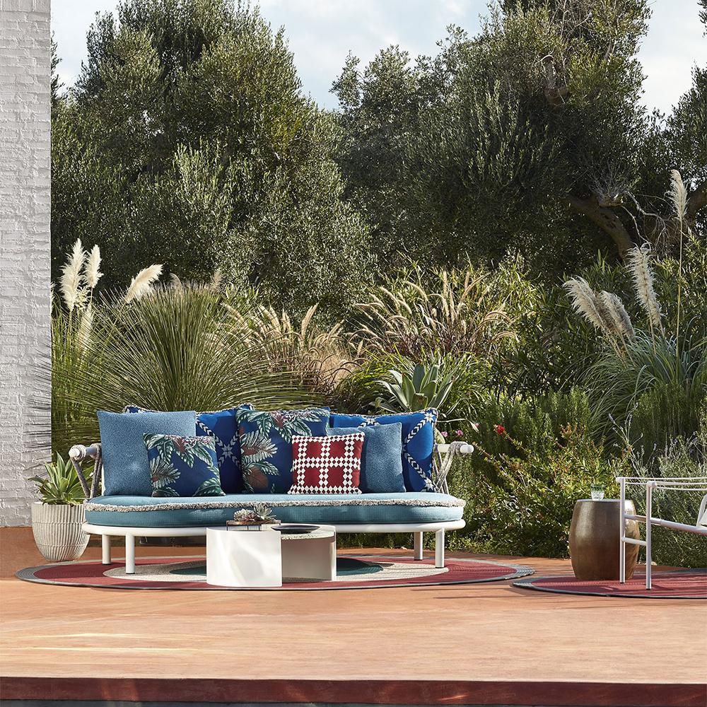 Contemporary Patricia Urquiola ''Trampoline' Outdoor Sofa, Steel, Rope and Fabric by Cassina