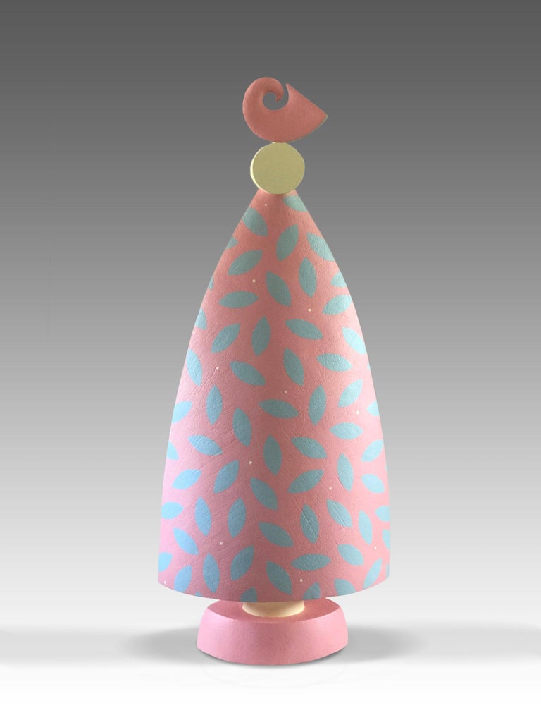 Bloom by Patricia Volk. Painted fired clay, 100 cm × 45 cm × 24 cm.
Patricia Volk is a member of the Royal Society of Sculptors (FRSS) and an Academician of the Royal West of England Academy (RWA). Her work was recently featured in the book "50