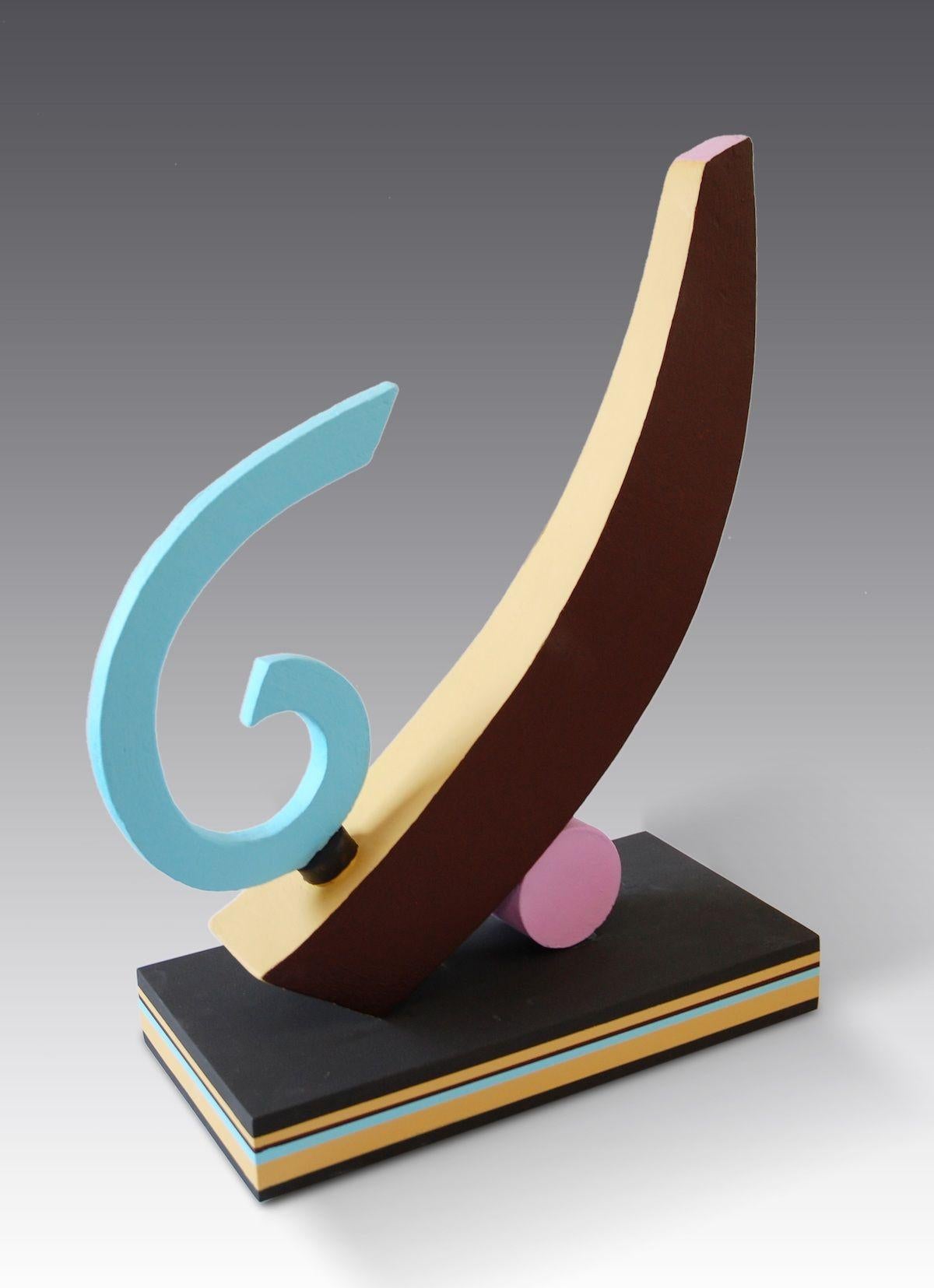 Sisyphus is a unique fired clay constructed, painted and mounted on MDF sculpture by contemporary artist Patricia Volk, dimensions are 42 × 35 × 15 cm (16.5 × 13.8 × 5.9 in). 
The sculpture is signed and comes with a certificate of authenticity.