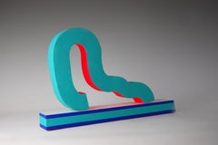 Slide by Patricia Volk - Abstract Ceramic Sculpture, Vivid Colors