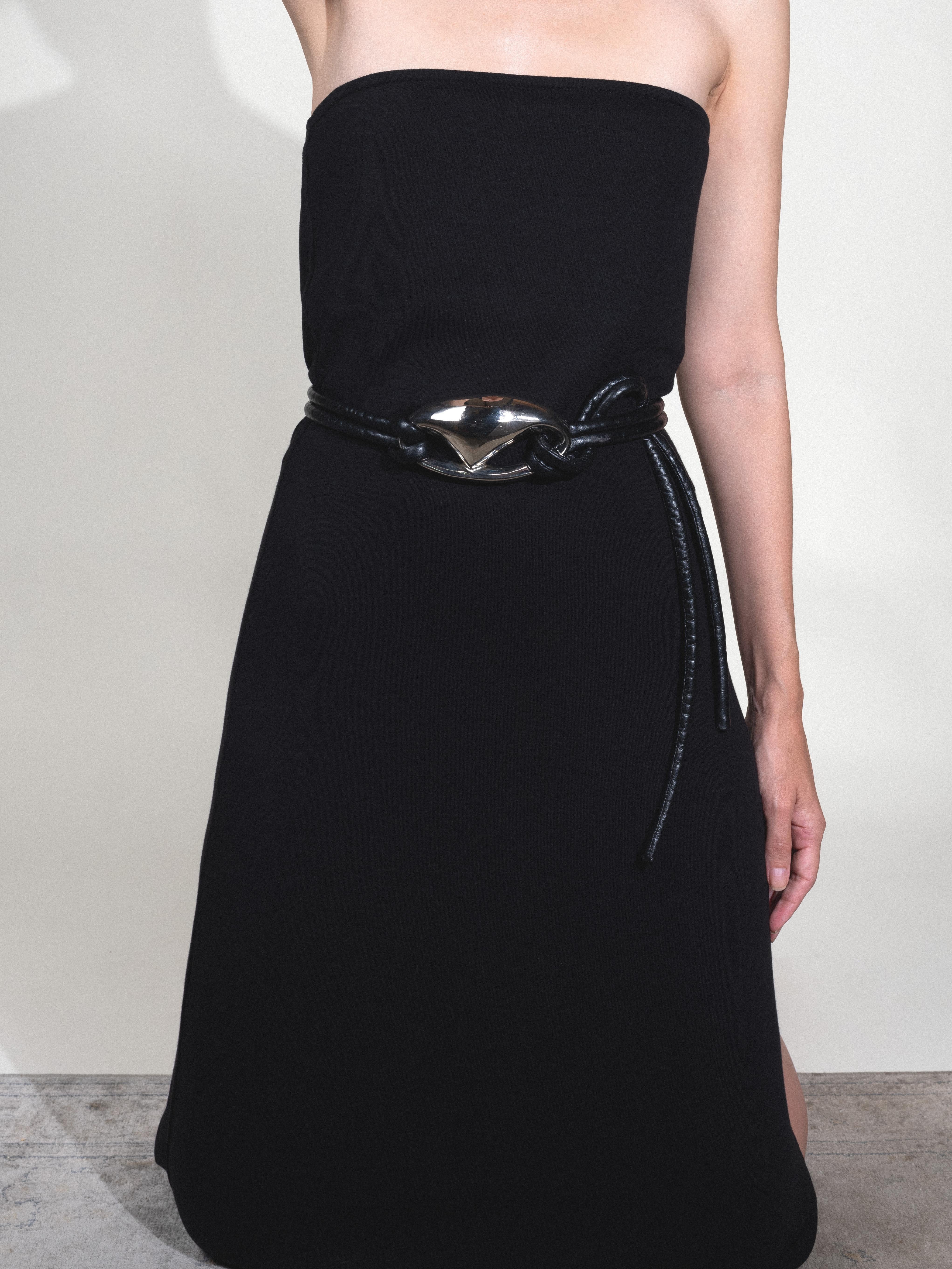 Patricia von Musulin Belt Black Leather Silver 1982 Calderon 16