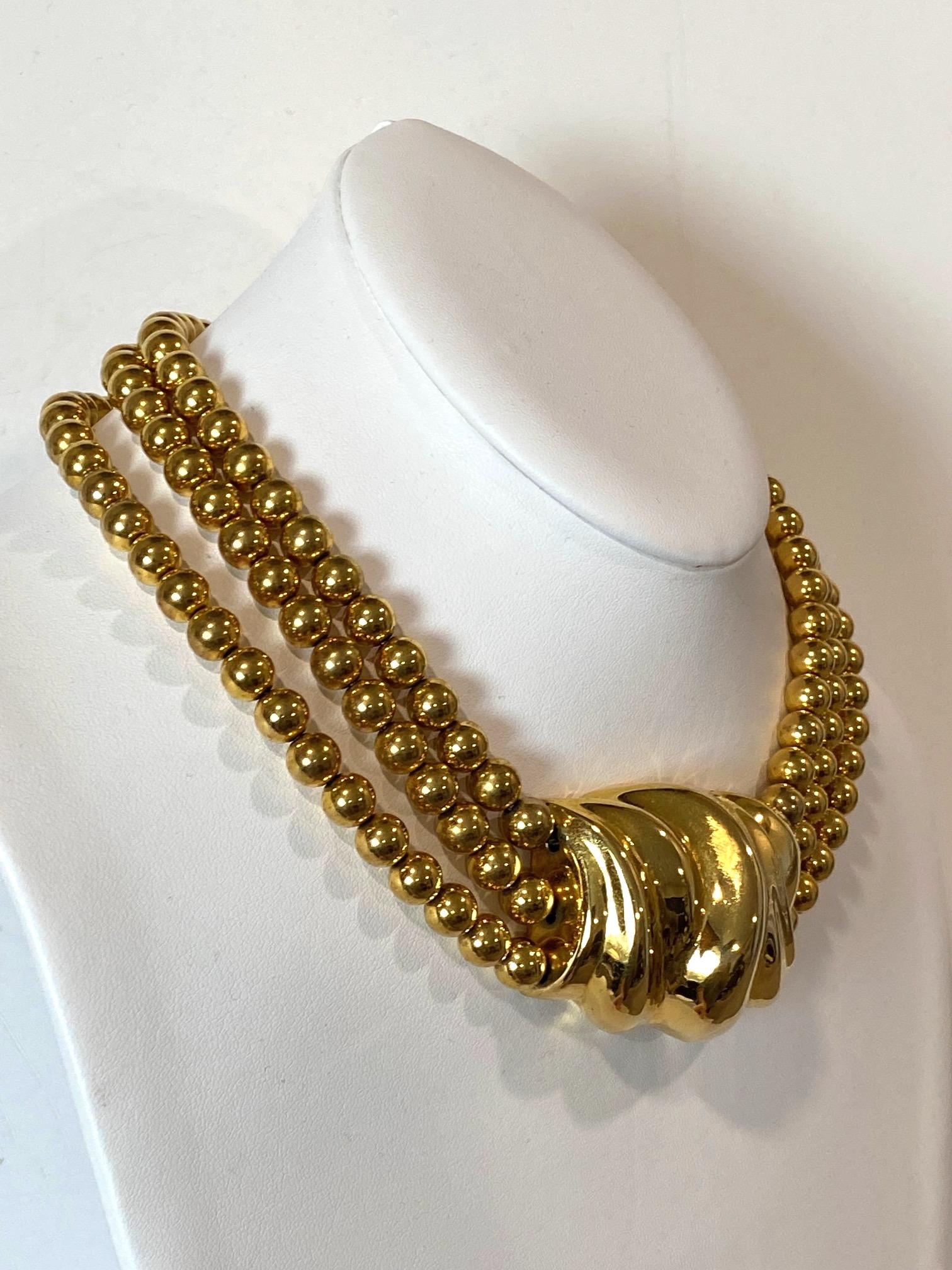 Patricia Von Musulin Halskette aus Gold auf Sterlingsilber für Damen oder Herren im Angebot