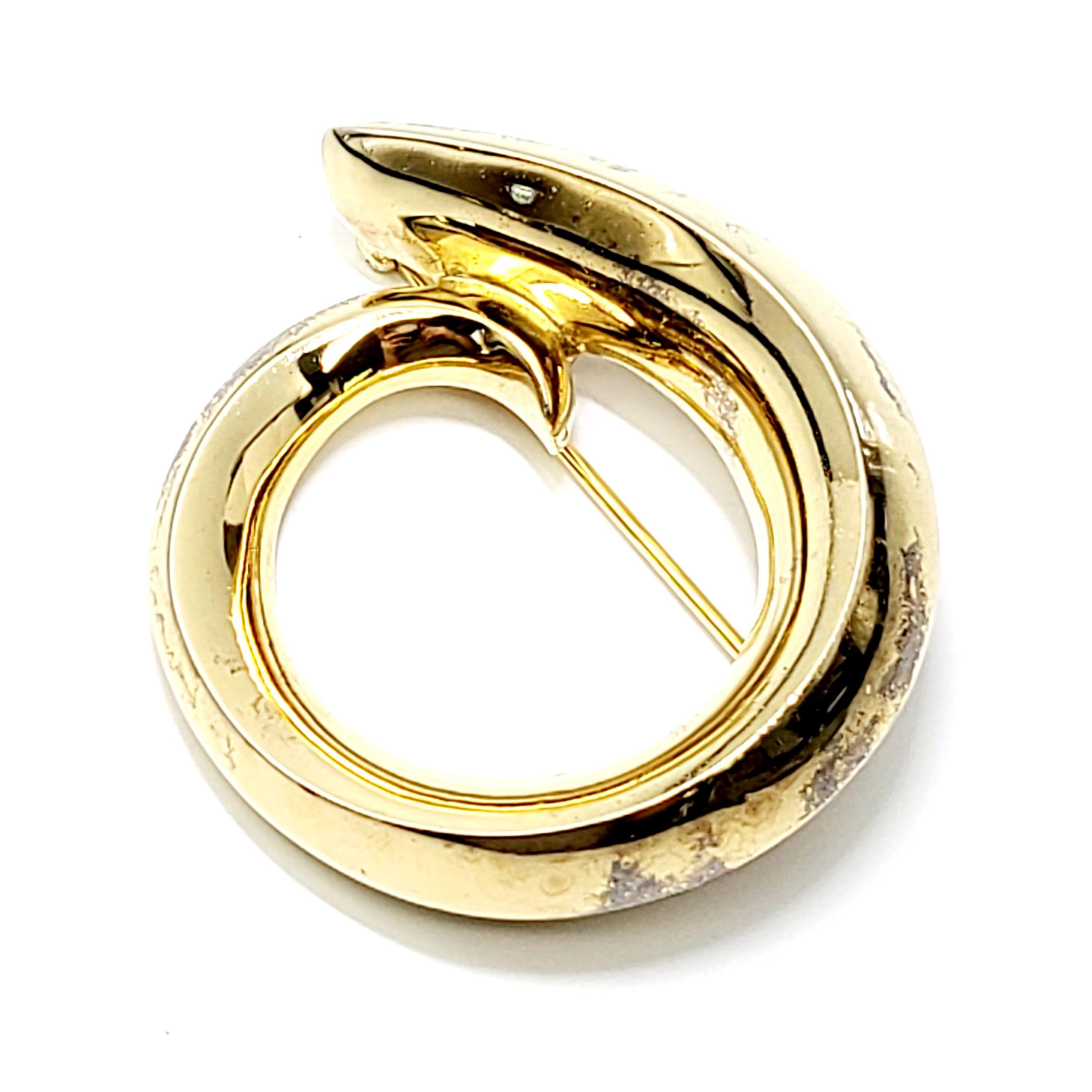 Women's Patricia Von Musulin Gold Wash Over Sterling Silver Circle Pin