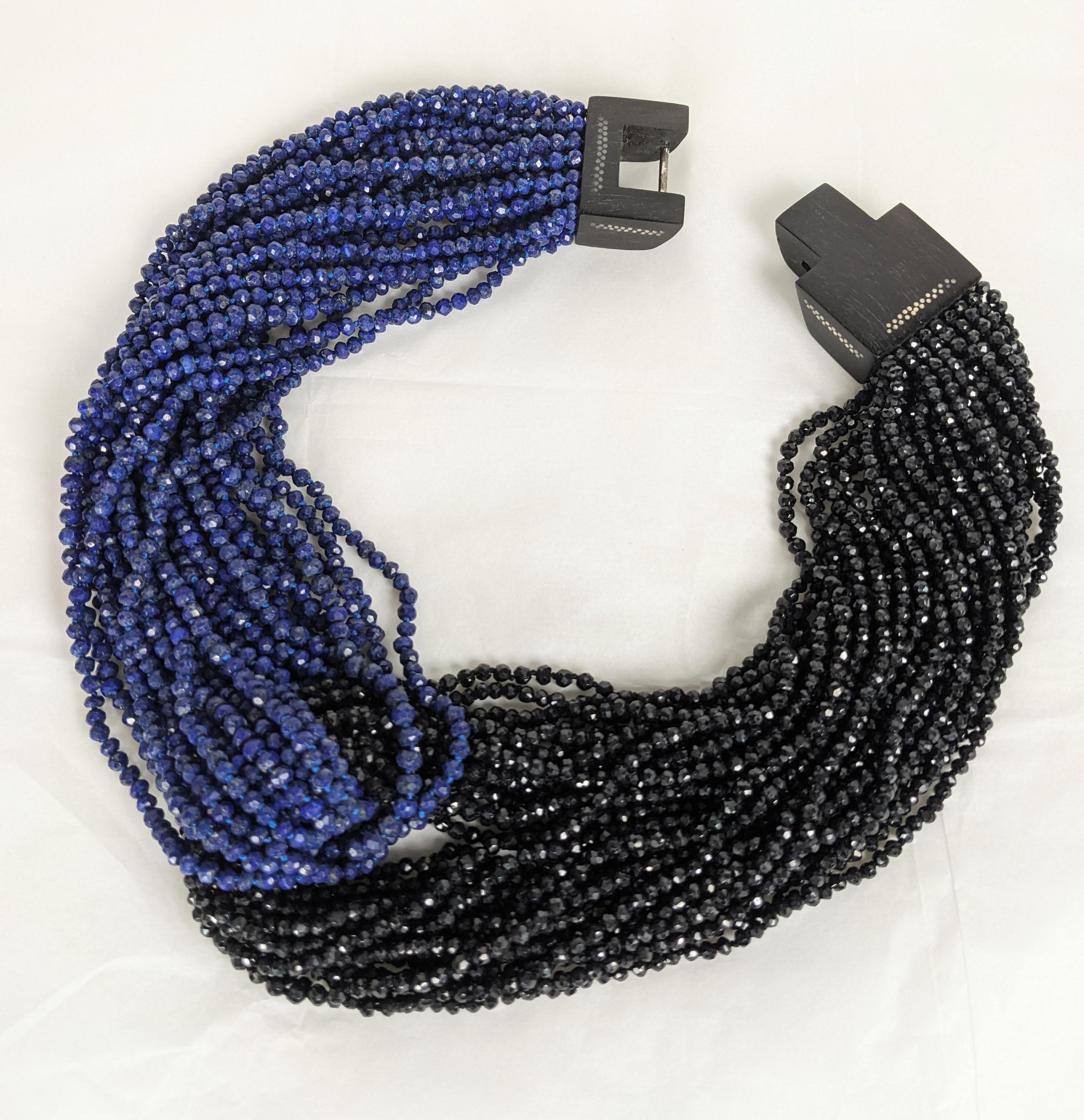 Patricia von Musulin - Collana di perline in onice e lapis In condizioni ottime in vendita a New York, NY