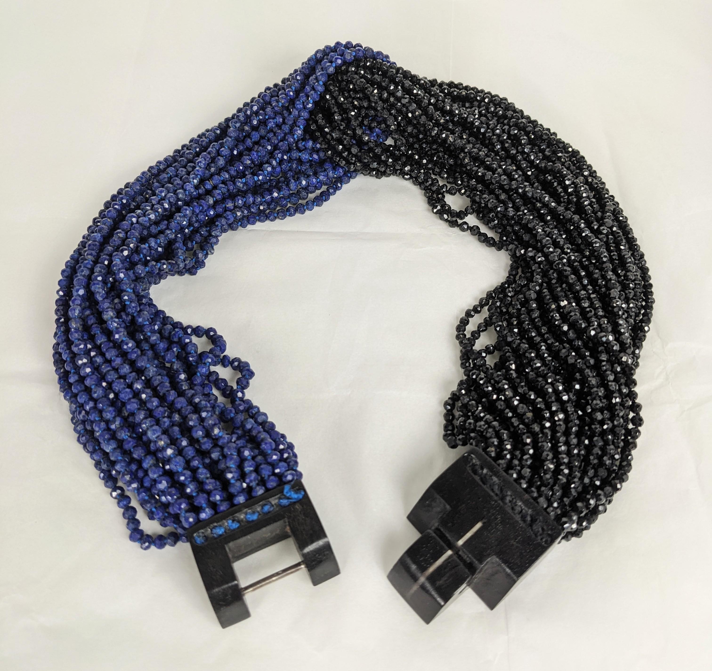 Patricia von Musulin - Collana di perline in onice e lapis in vendita 1