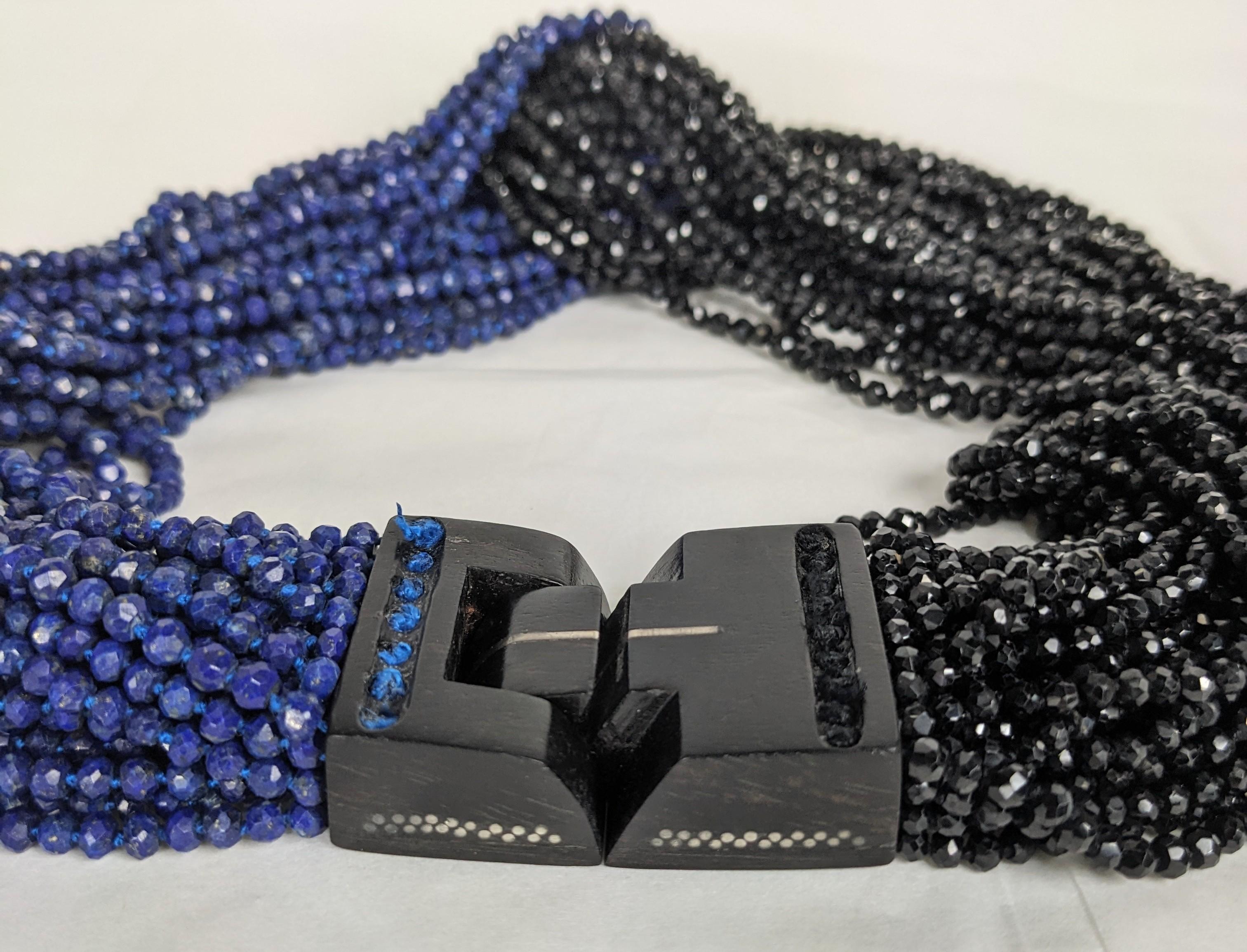 Patricia von Musulin - Collana di perline in onice e lapis in vendita 2