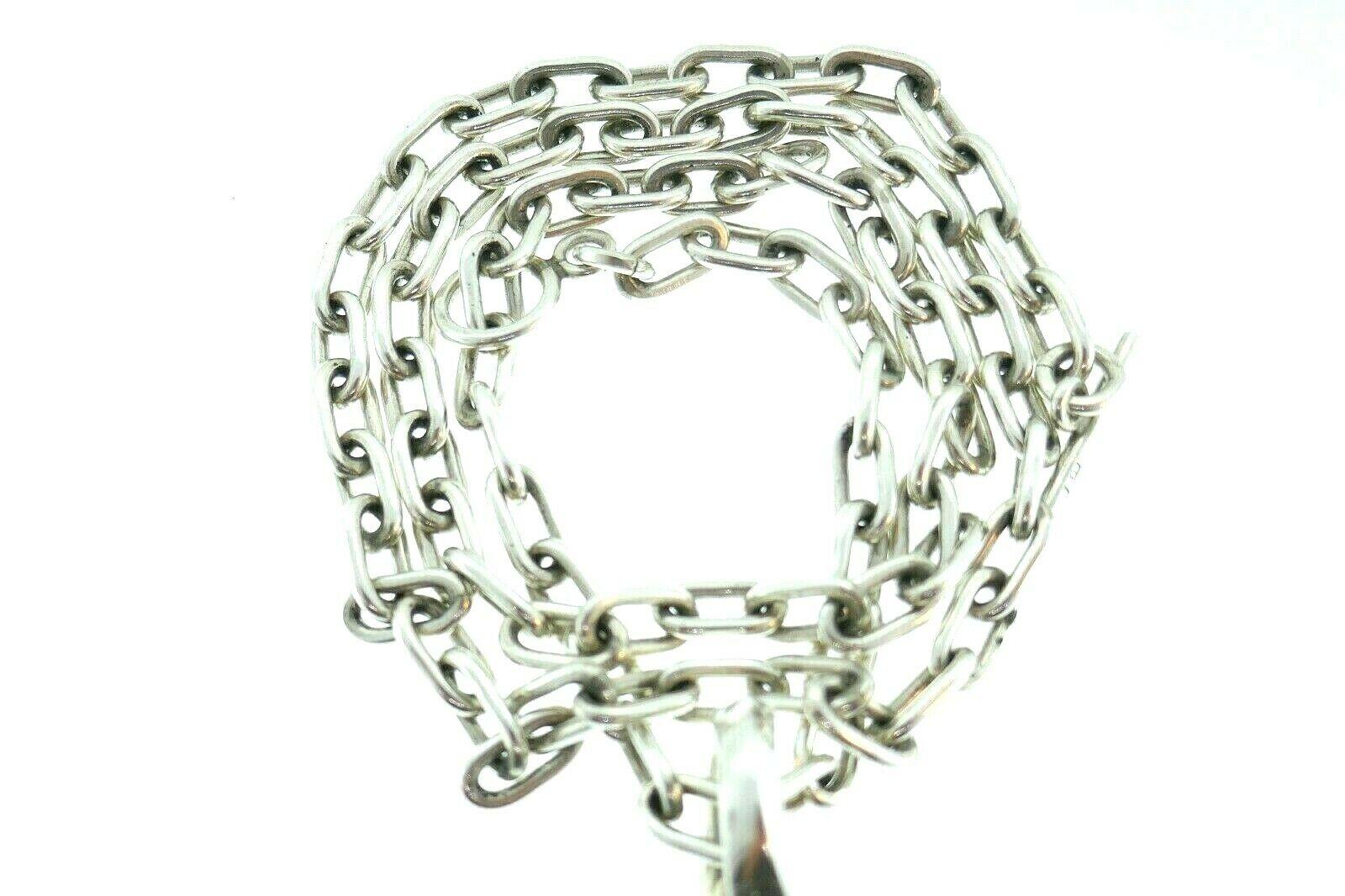 Patricia Von Musulin Sterling Silver Ebony Pendant Chain Necklace 3