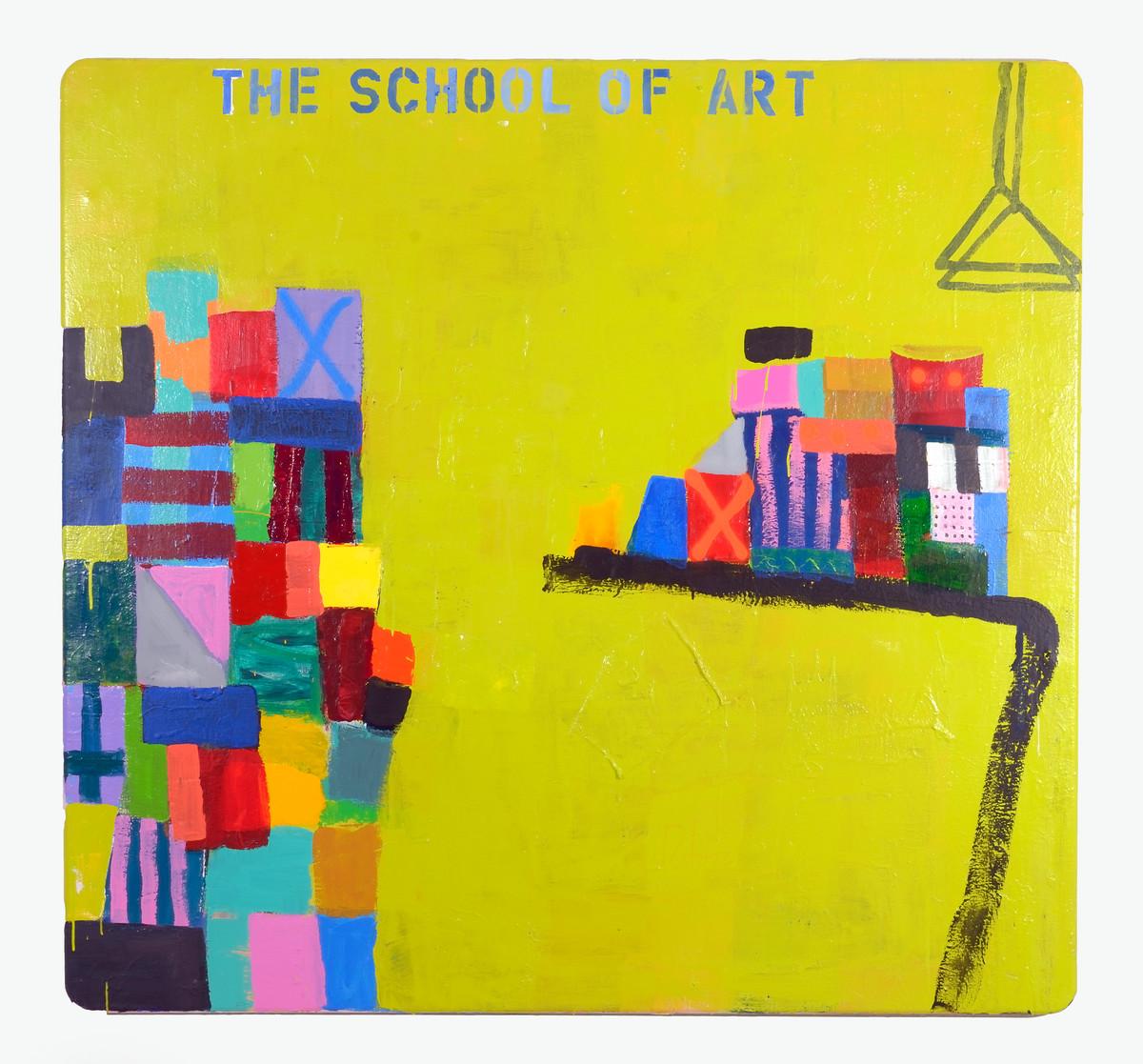 Abstract Painting Patricia Zinsmeister Parker - L'école d'art 64 X 69