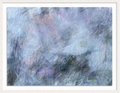 Patricia Zippin "Ashland Ducks Ix" 1980s Mixed Media Abstract Painting