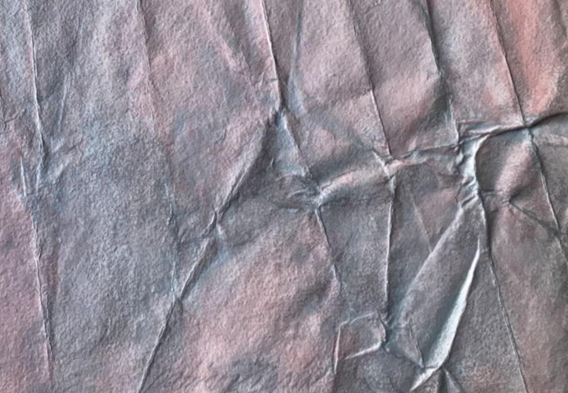 Patricia Zippin « Silver Wrinkles », peinture abstraite des années 1980 en vente 1