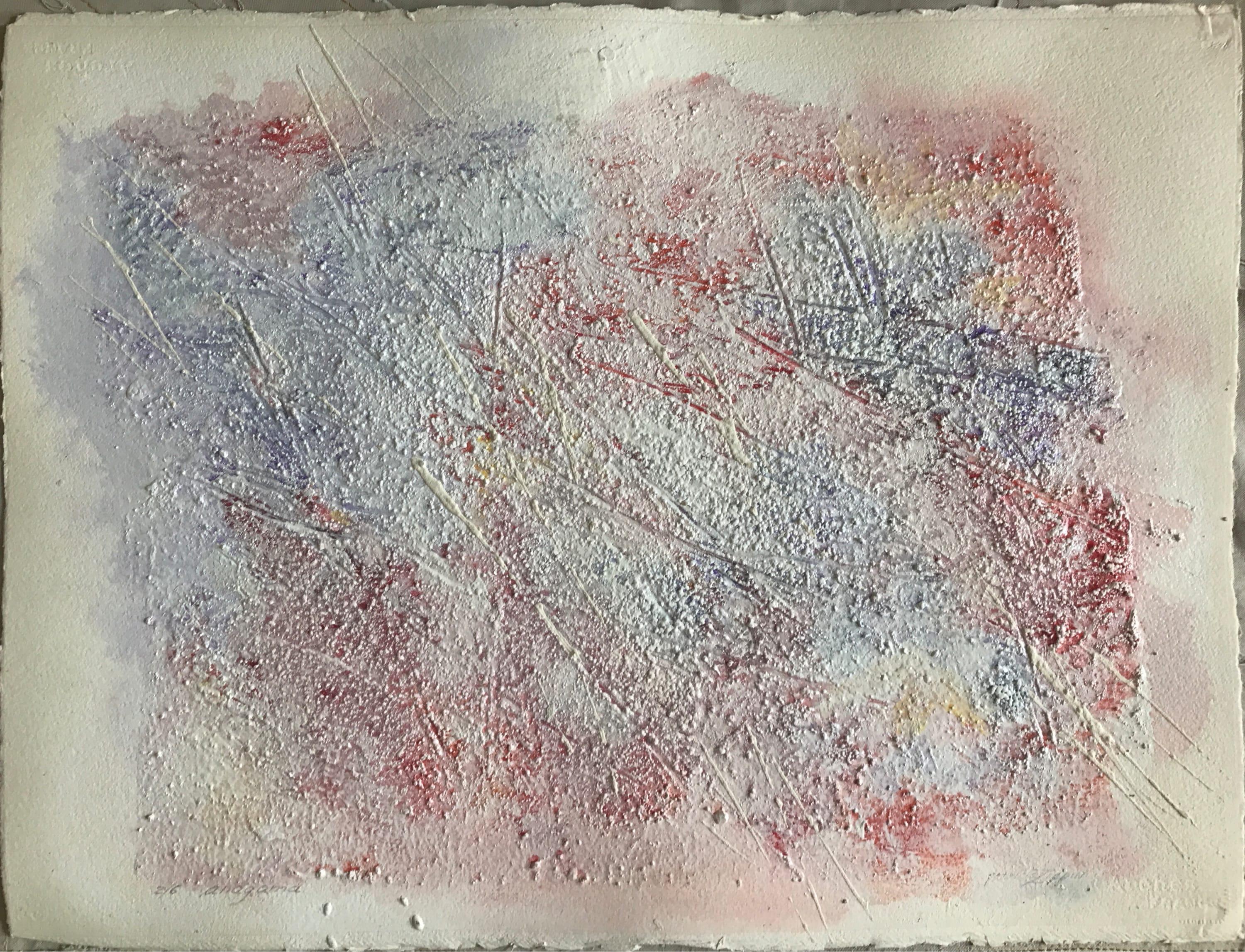 Peinture abstraite « Study for Anaganaga 2/6 » de Patricia Zippin des années 1980 en vente 1