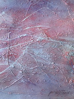 Patricia Zippin "Temescal 3" 1980s Abstract Painting Academie Julian Paris