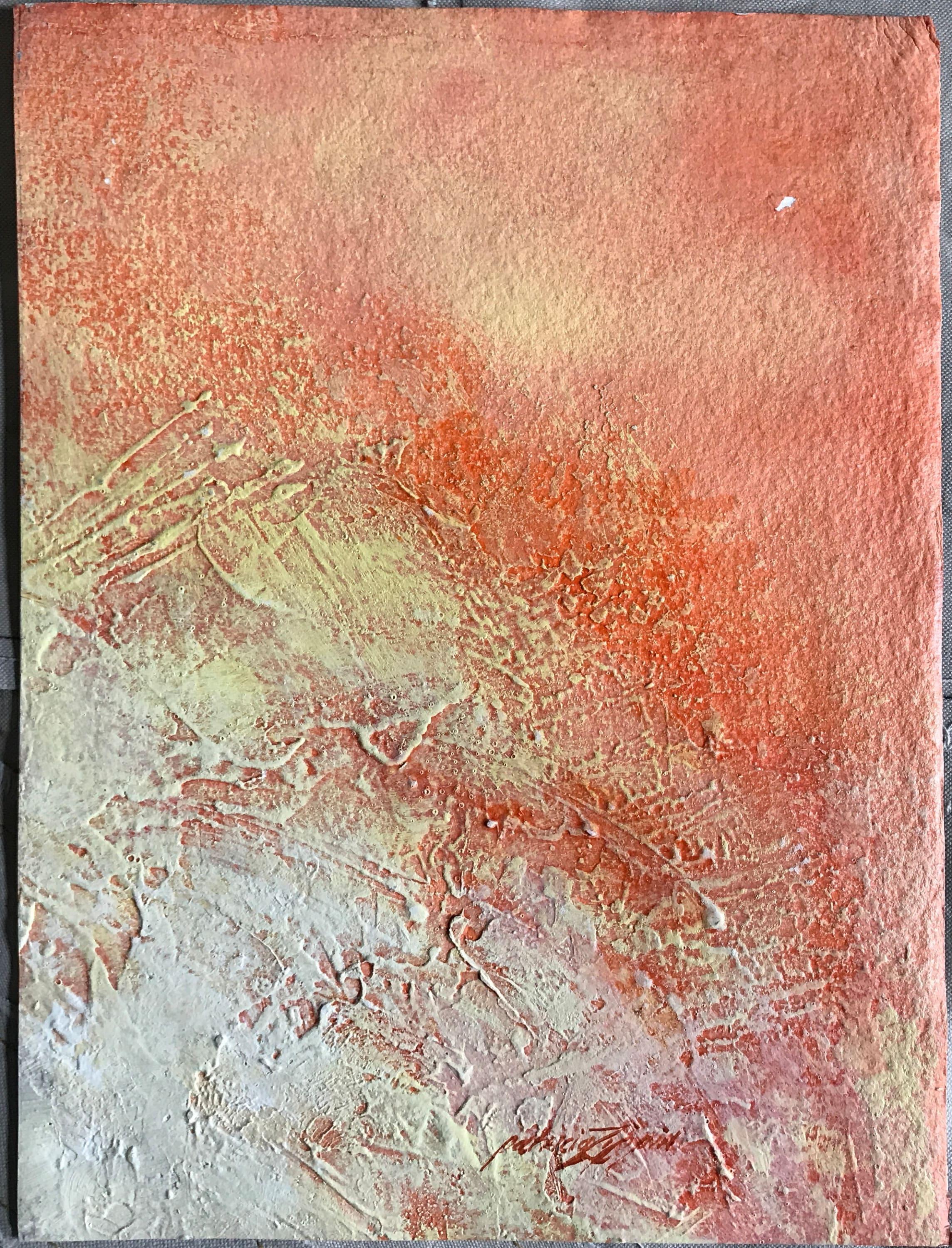 Patricia Zippin « The Sun » des années 1980, technique mixte