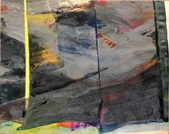 Patricia Zippin "Under Water" 1980s Mixed Media Abstract