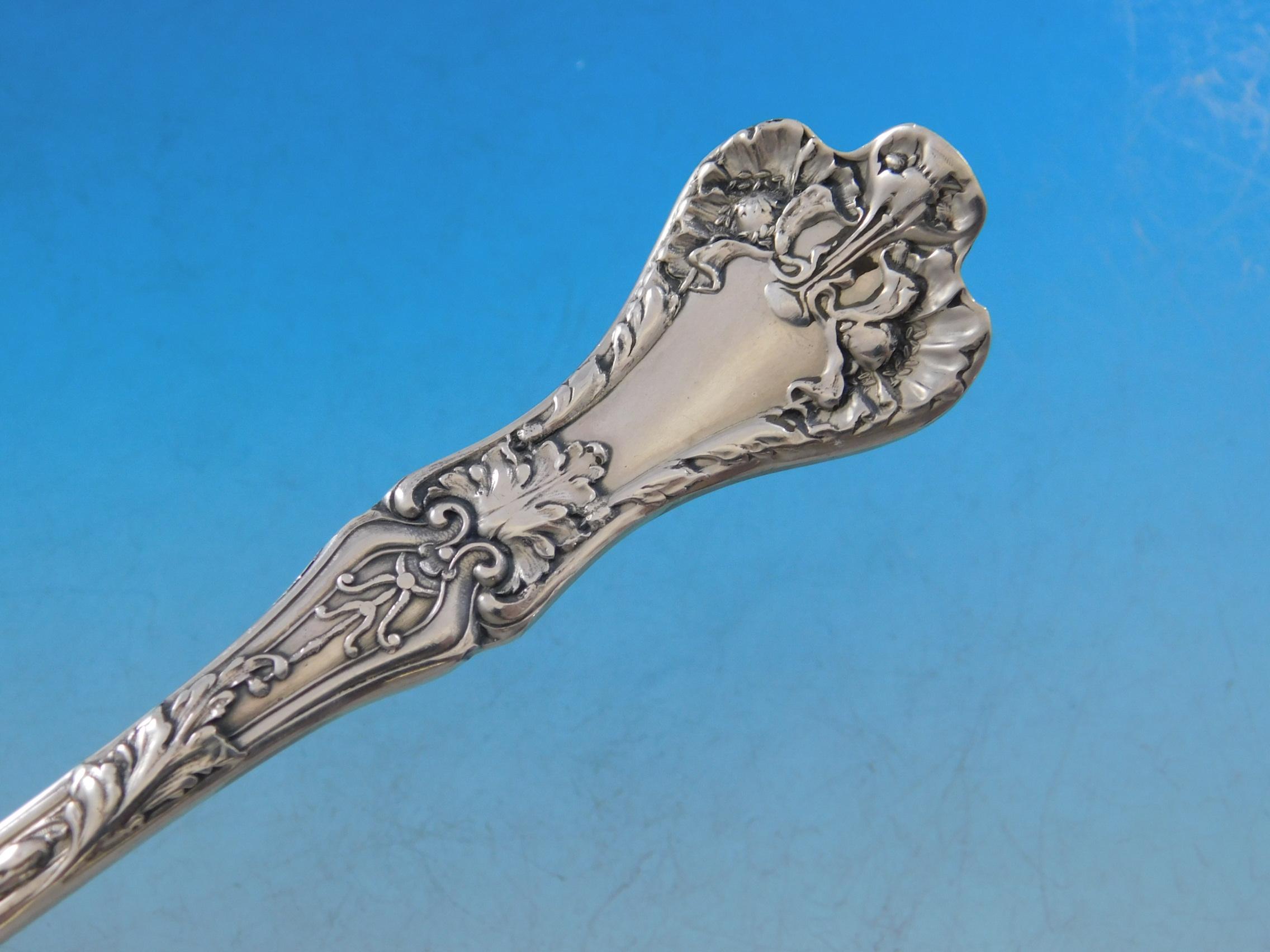 Inizio XX secolo Set di posate in argento Sterling Patrician by Gorham per 12 persone Servizio di 83 pezzi per la cena in vendita