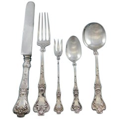 Vintage Patrician by Gorham Sterling Silver Flatware Set for 6 Service 33 Pieces Dinner
