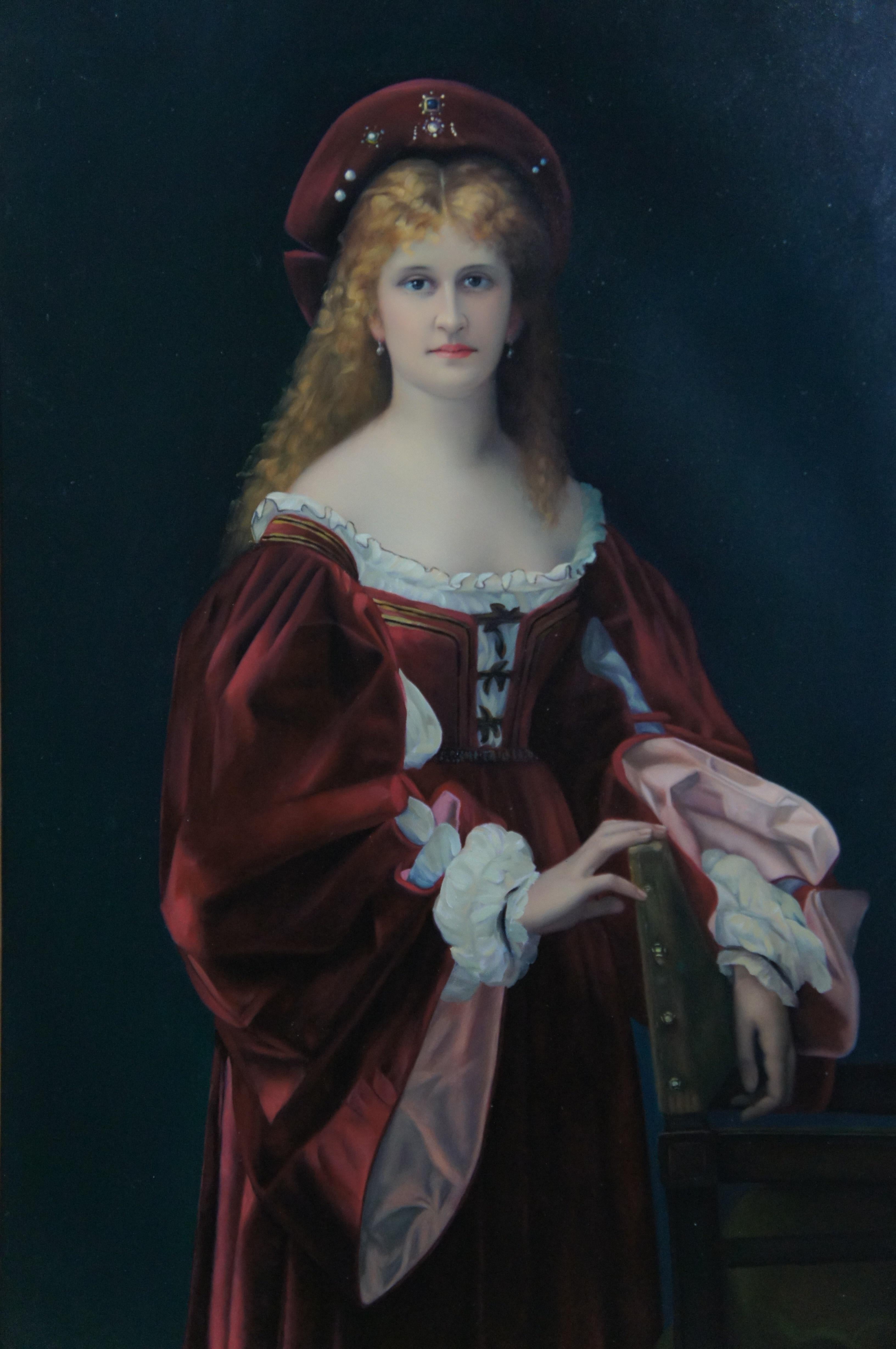 Toile Patrician de Venise d'après Alexandre Cabanel Portrait Peinture à l'huile sur toile 47