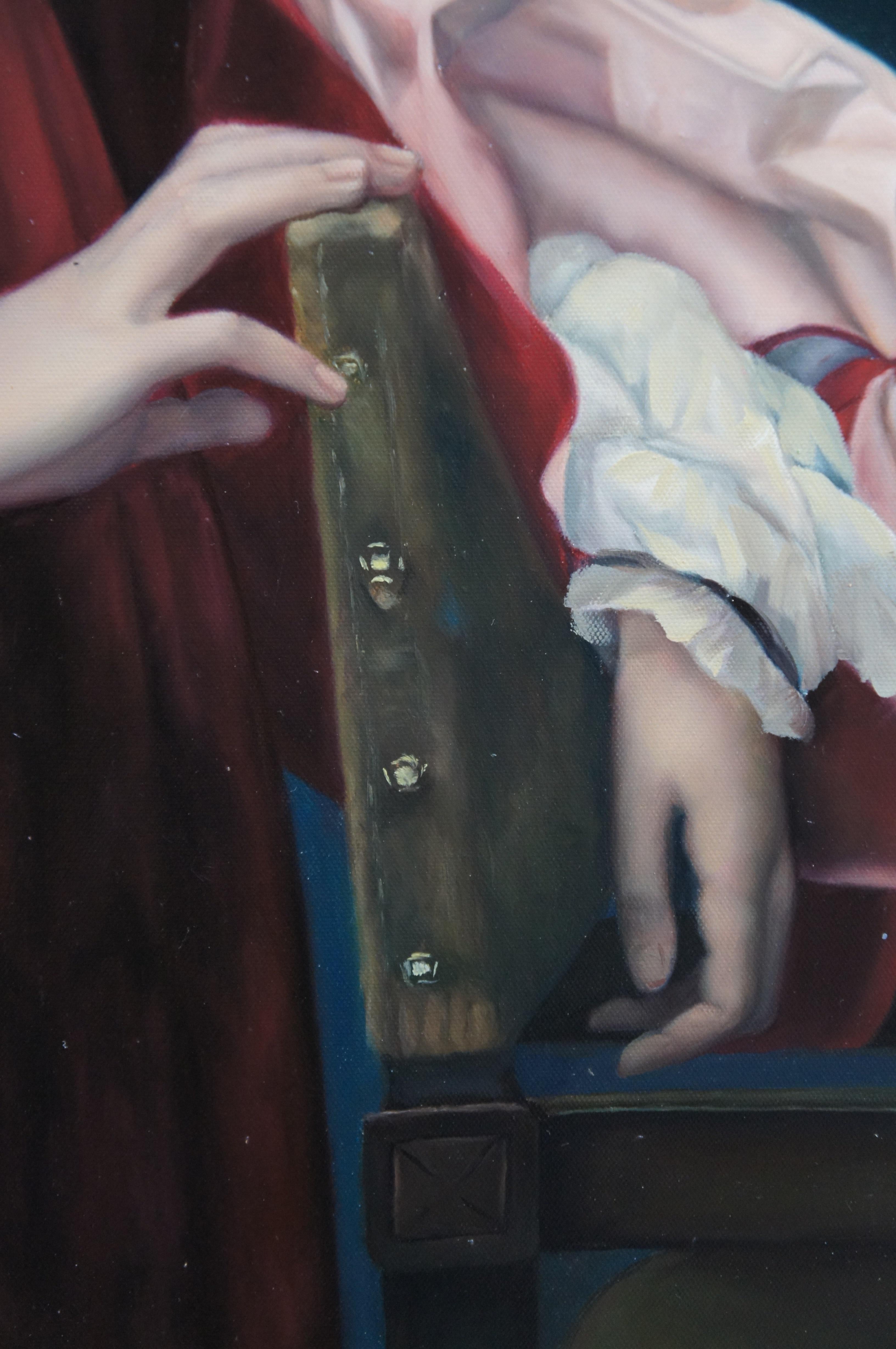 Patrician de Venise d'après Alexandre Cabanel Portrait Peinture à l'huile sur toile 47
