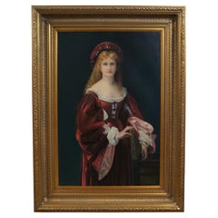 Patrician of Venice After Alexandre Cabanel Portrait Oil Painting on Canvas 47"