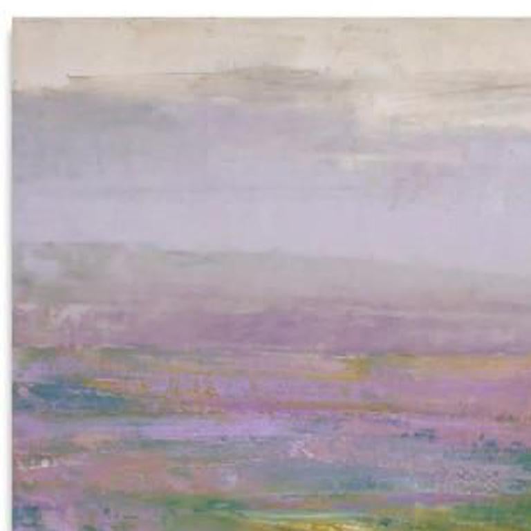 SENANQUE II by artist Patrick Adams is a pink, purple, and blue, contemporary abstract landscape painting made of oil paint on panel that measures 48 x 48 and is priced at $6,000. 

Art has a very elusive nature. On the one hand, it exists as a very