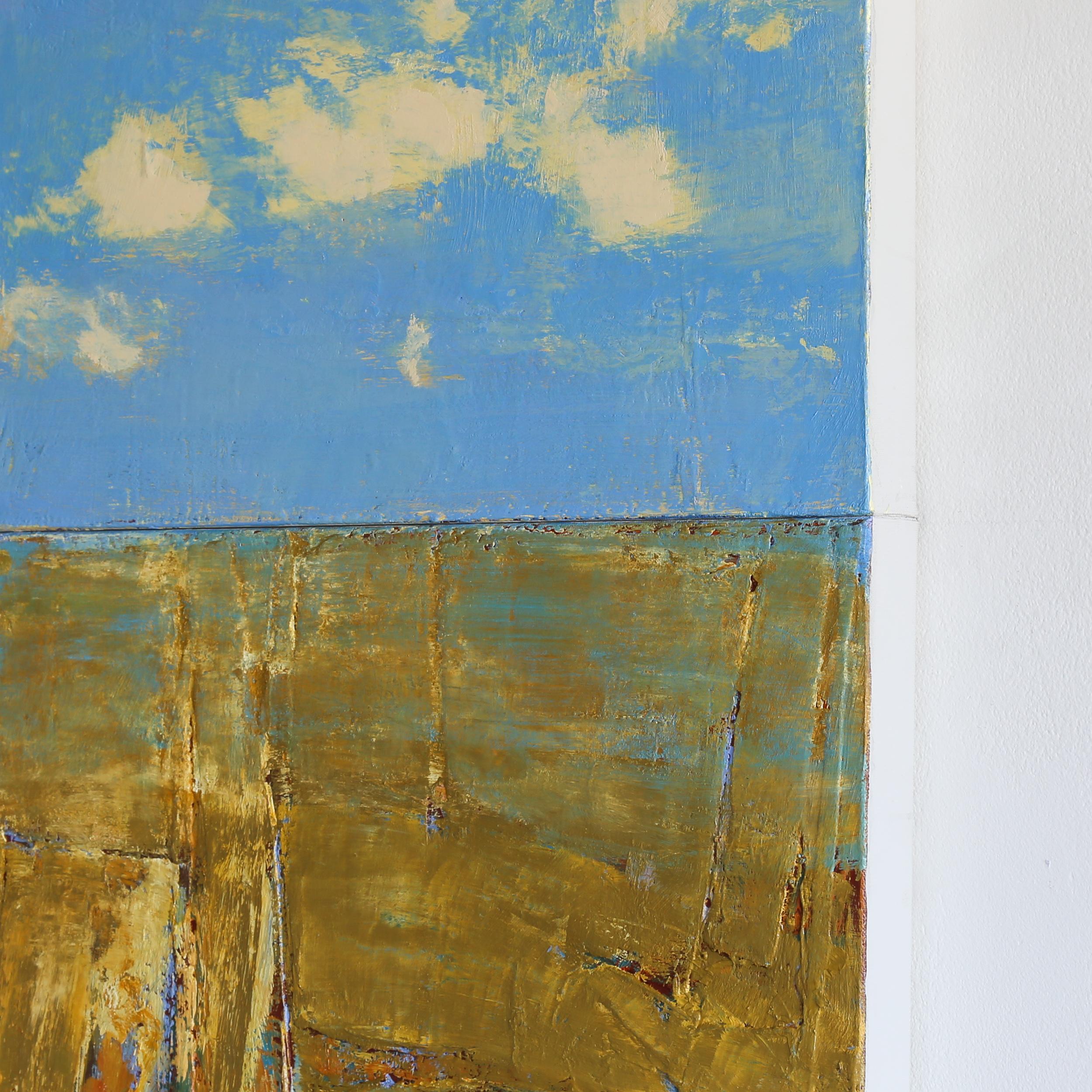 Patrick Adams, CLEARING, Oil on two canvases, 40.00 X 20.00 in, $6,000.00, Blue, Yellow, Abstract, painting, landscape

Art has a very elusive nature. On the one hand, it exists as a very concrete, physical thing made of paint, canvas, wood, or