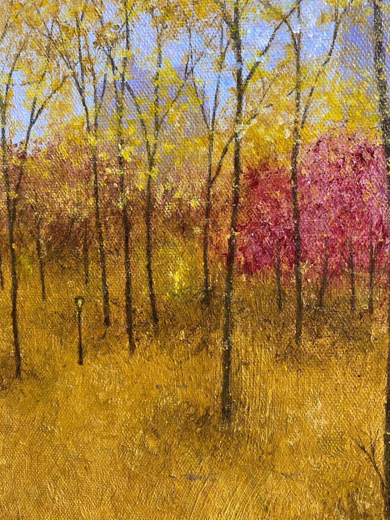 Autumn Stroll II, original contemporary NYC landscape 5