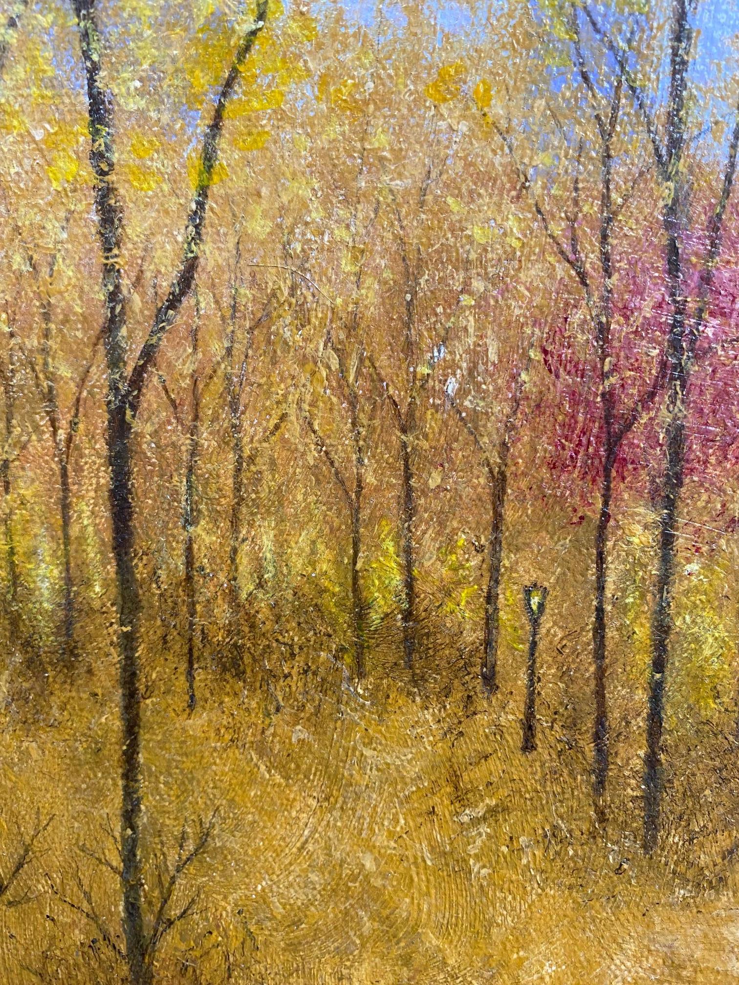 Autumn Stroll II, original contemporary NYC landscape 3