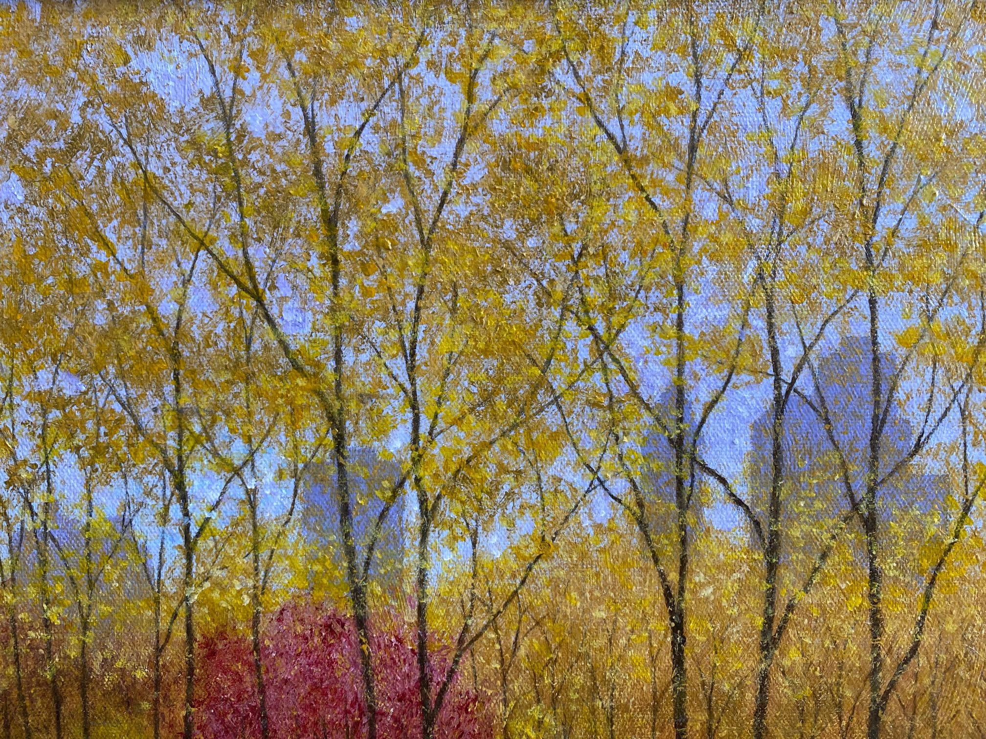 Autumn Stroll II, original contemporary NYC landscape 4