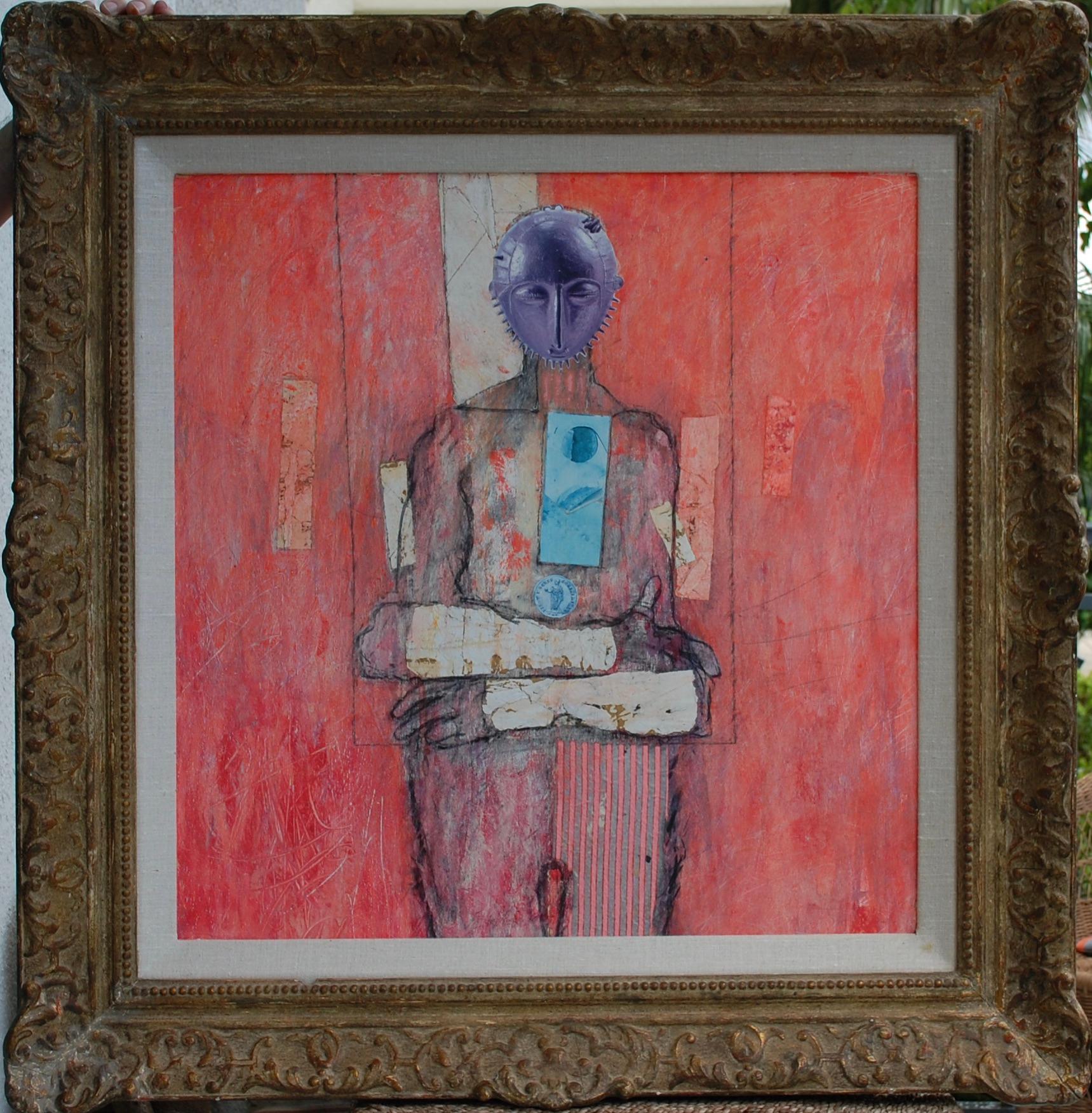 Patrick Archer Figurative Painting - Primus Mixed Media on Panel