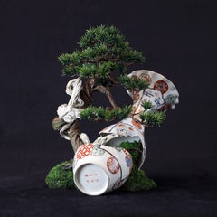 "Shohin", Contemporary, Mixed Media, Ceramic, Sculpture, Hand Painted, Bonzai