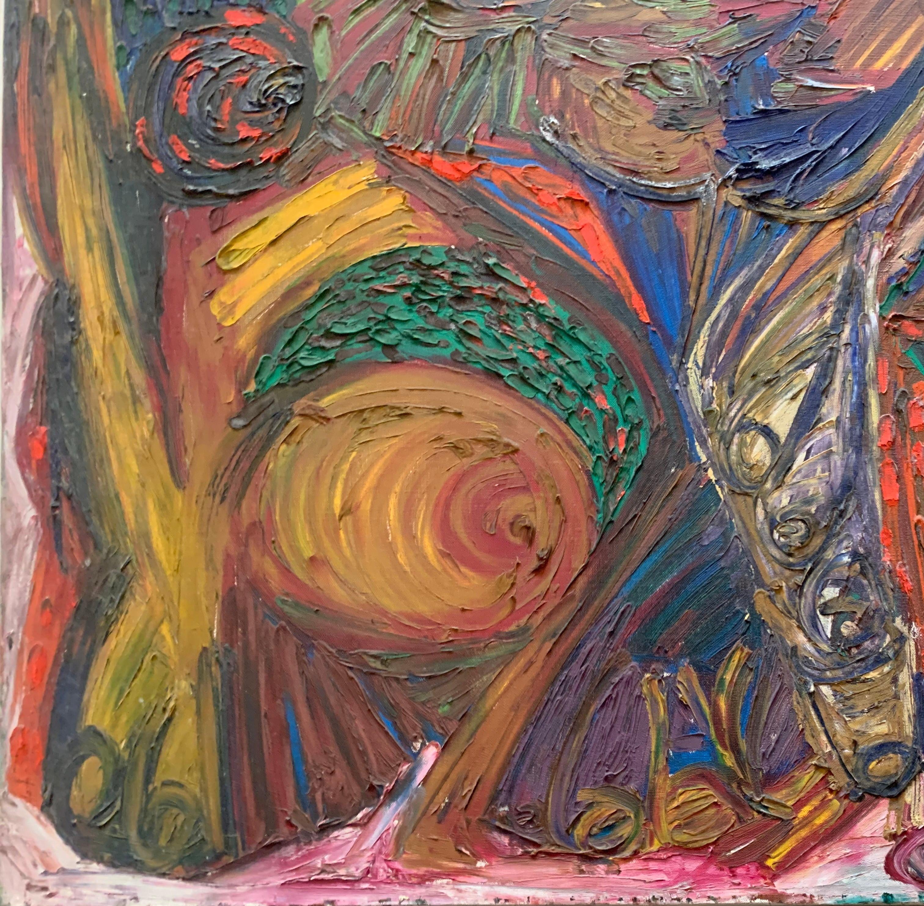 Retrato cubista de mujer. Patrick Boudon. Art Informel. Escuela de París. 1970s. en venta 6