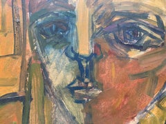 Patrick Boudon. Famille intérieure. Expressionnisme d'après-guerre. 1970s.