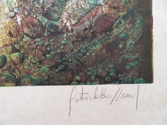 Egypt : Apparition of Toutankhamon - Handsigned lithograph, Ltd. 60 copies