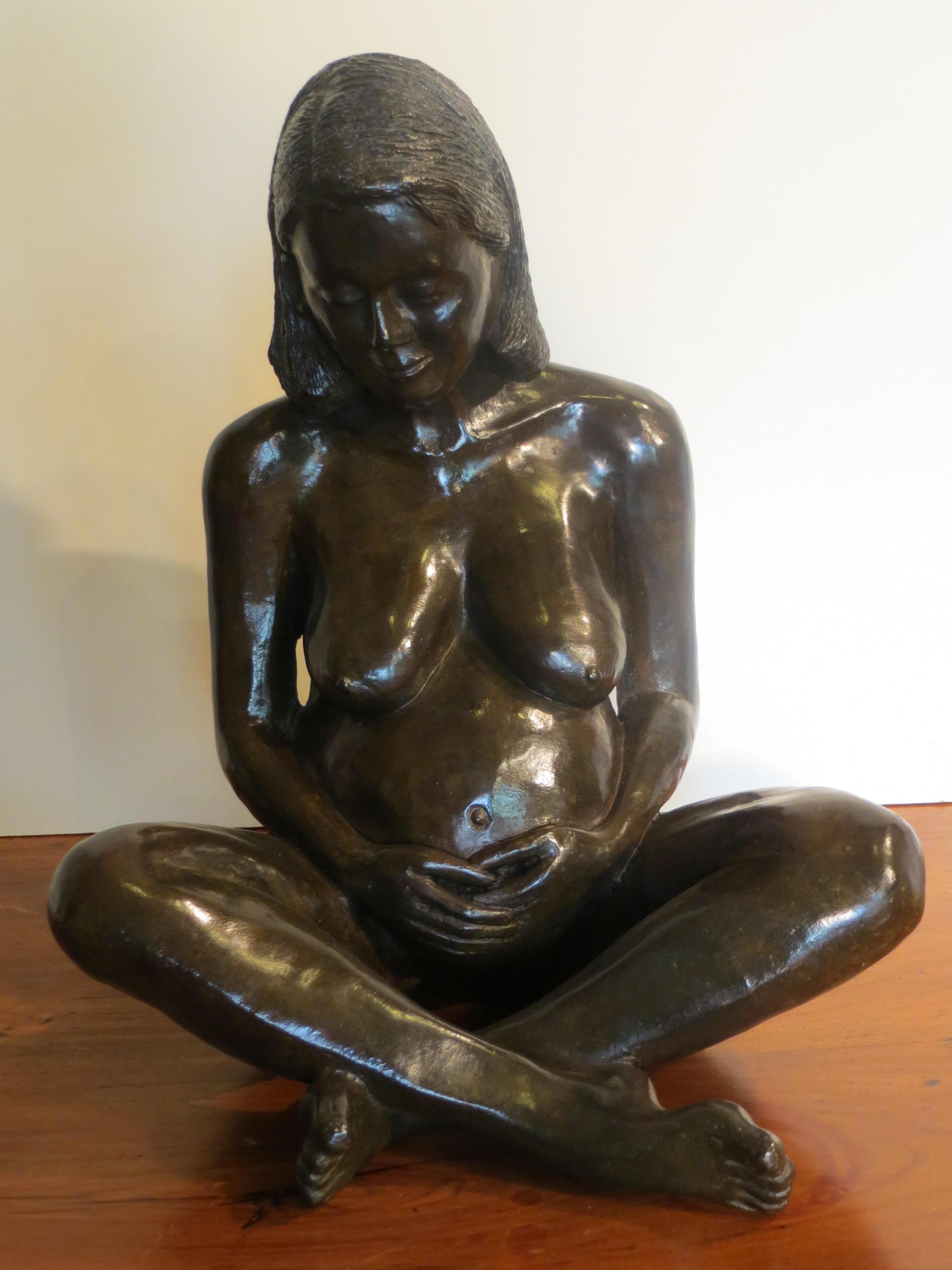 Maternity - Sculpture by Patrick Brun