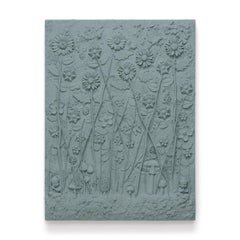 "Jardín de líquenes 01" Pintura en técnica mixta