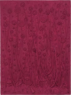 "Giardino cremisi 01" Pittura a tecnica mista