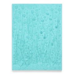 "Tiffany Garden 01" Mixed Media Painting