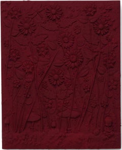 "Tomato Garden 01" Mixed Media Painting