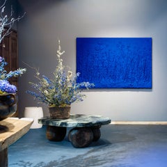 Mixed Media-Gemälde „Ultrablue Garden 03“