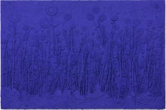 "Giardino Ultrablu 03" Pittura a tecnica mista
