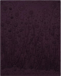 "Jardín Violeta 01" Pintura en técnica mixta