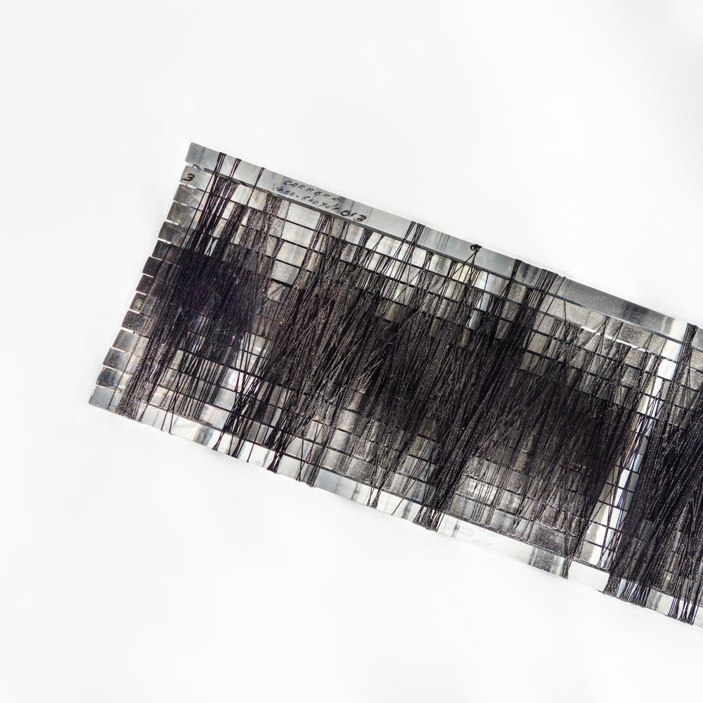 Untitled #3- Plexiglass and black nylon thread minimalistic abstract sculpture - Abstract Mixed Media Art by Patrick Carrara